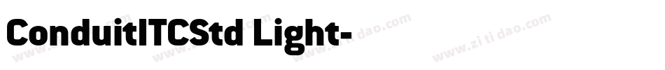 ConduitITCStd Light字体转换